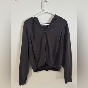 athleta hooded zip-up sweatshirt